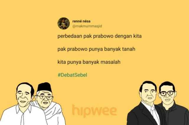 Bukan Soal Capresnya, Warganet Justru KZL sama 15 Hal ini dari Debat Semalam. Jadi #DebatSebel deh~ 30