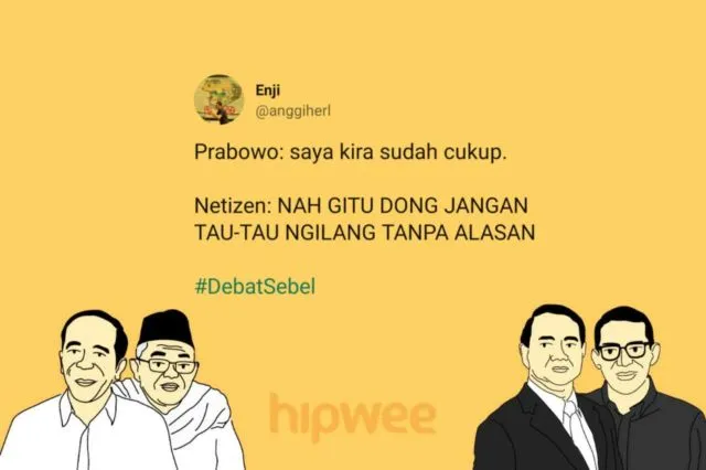 Bukan Soal Capresnya, Warganet Justru KZL sama 15 Hal ini dari Debat Semalam. Jadi #DebatSebel deh~ 22