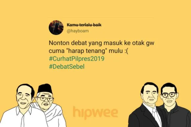 Bukan Soal Capresnya, Warganet Justru KZL sama 15 Hal ini dari Debat Semalam. Jadi #DebatSebel deh~ 18