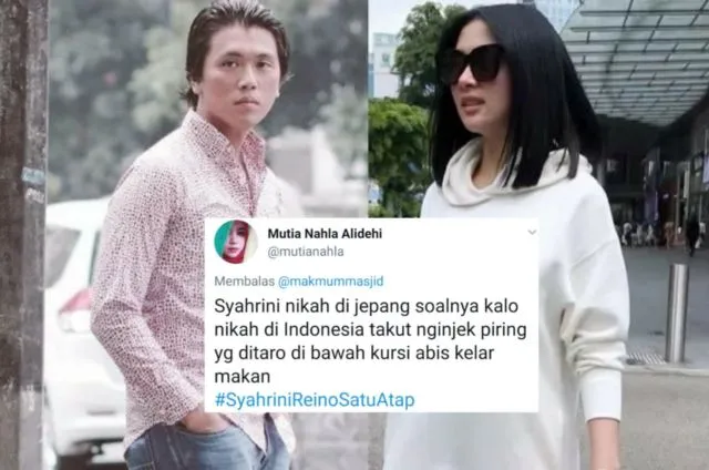 Candaan Warganet Soal Alasan Syahrini Nikah di Jepang. Bentar Lagi #SyahriniReinoSatuAtap, Mantul! 25