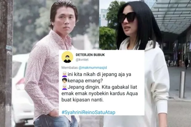 Candaan Warganet Soal Alasan Syahrini Nikah di Jepang. Bentar Lagi #SyahriniReinoSatuAtap, Mantul! 19