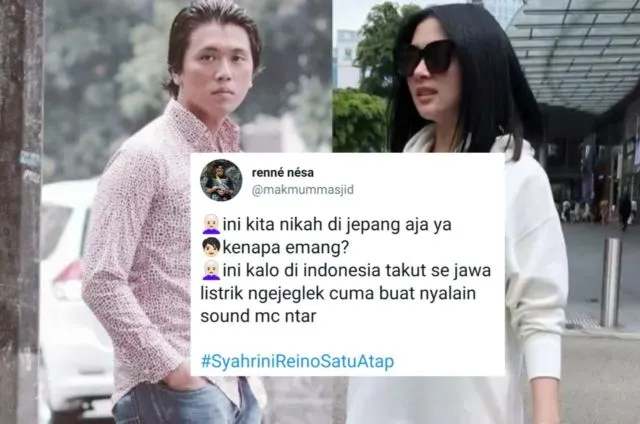 Candaan Warganet Soal Alasan Syahrini Nikah di Jepang. Bentar Lagi #SyahriniReinoSatuAtap, Mantul! 20