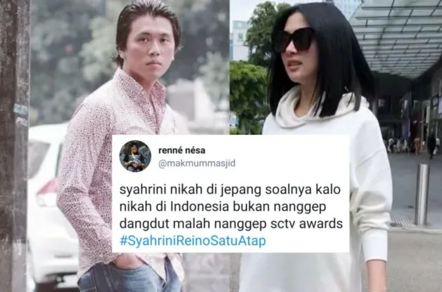 Candaan Warganet Soal Alasan Syahrini Nikah di Jepang. Bentar Lagi #SyahriniReinoSatuAtap, Mantul! 21
