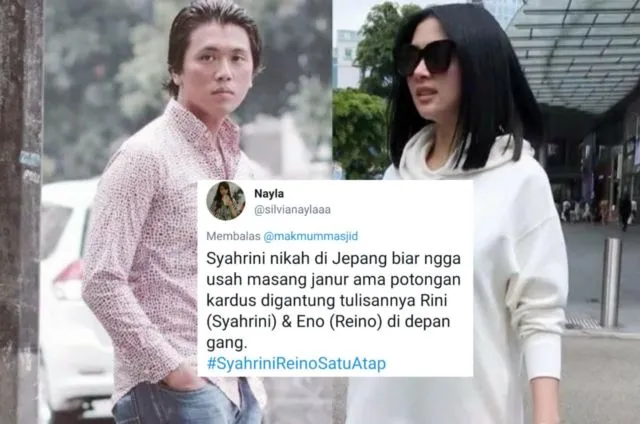 Candaan Warganet Soal Alasan Syahrini Nikah di Jepang. Bentar Lagi #SyahriniReinoSatuAtap, Mantul! 26