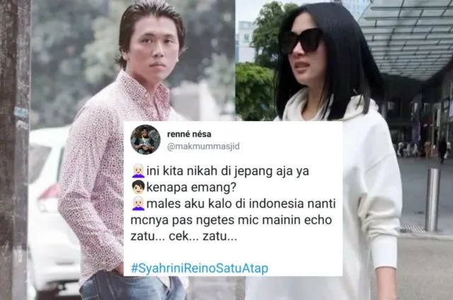 Candaan Warganet Soal Alasan Syahrini Nikah di Jepang. Bentar Lagi #SyahriniReinoSatuAtap, Mantul! 27