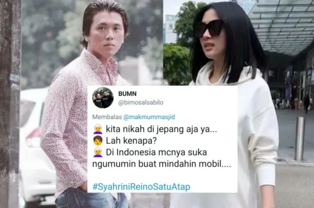 Candaan Warganet Soal Alasan Syahrini Nikah di Jepang. Bentar Lagi #SyahriniReinoSatuAtap, Mantul! 16