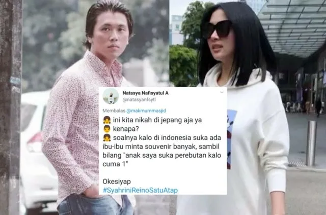 Candaan Warganet Soal Alasan Syahrini Nikah di Jepang. Bentar Lagi #SyahriniReinoSatuAtap, Mantul! 17