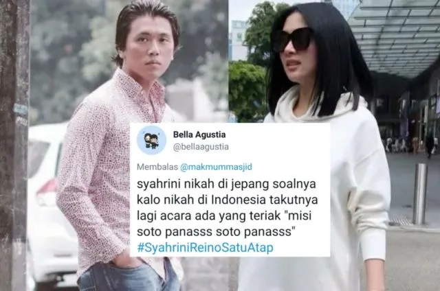 Candaan Warganet Soal Alasan Syahrini Nikah di Jepang. Bentar Lagi #SyahriniReinoSatuAtap, Mantul! 24