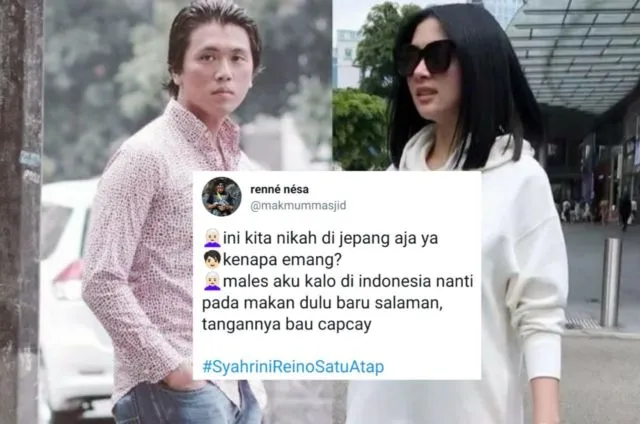 Candaan Warganet Soal Alasan Syahrini Nikah di Jepang. Bentar Lagi #SyahriniReinoSatuAtap, Mantul! 28