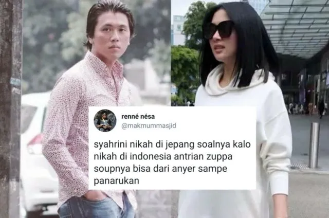 Candaan Warganet Soal Alasan Syahrini Nikah di Jepang. Bentar Lagi #SyahriniReinoSatuAtap, Mantul! 29