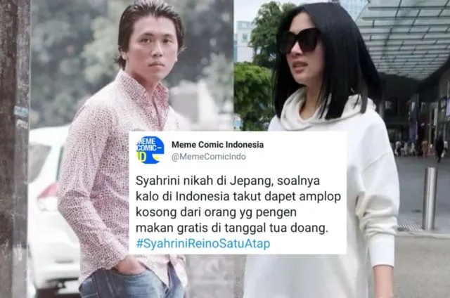 Candaan Warganet Soal Alasan Syahrini Nikah di Jepang. Bentar Lagi #SyahriniReinoSatuAtap, Mantul! 18