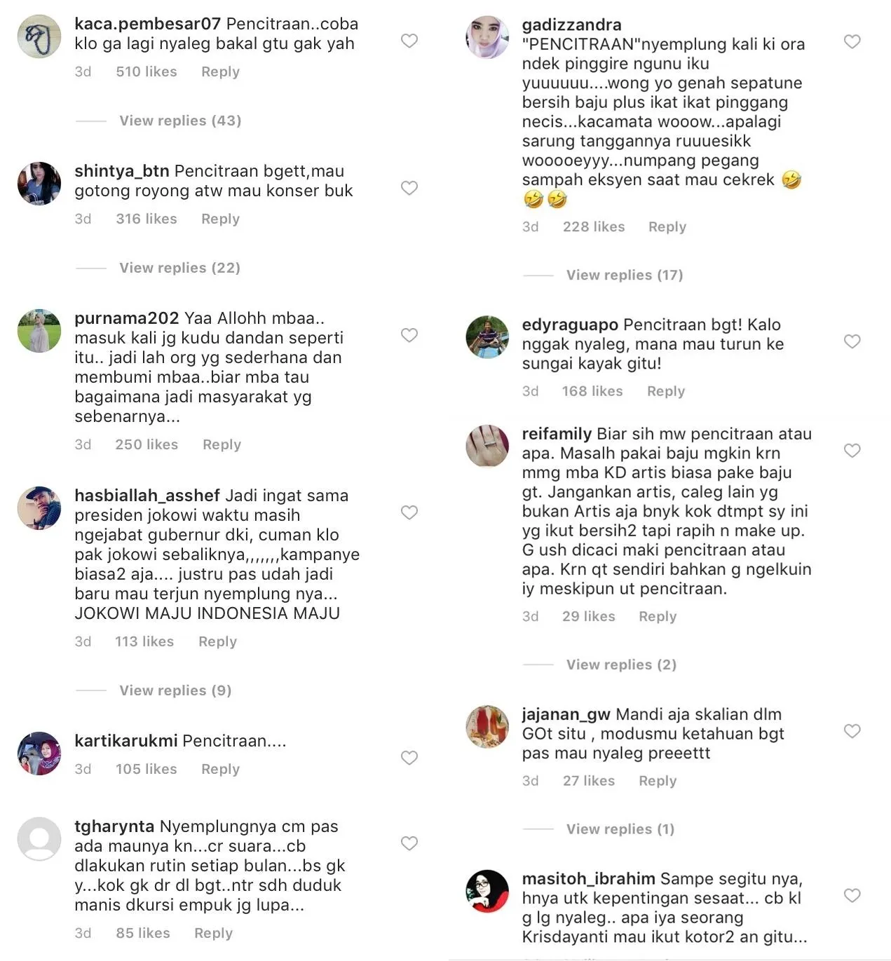 Krisdayanti Turun ke Sungai dengan Tampilan Kece Abis, Niat Baiknya Malah Dicemooh. Miris! 4