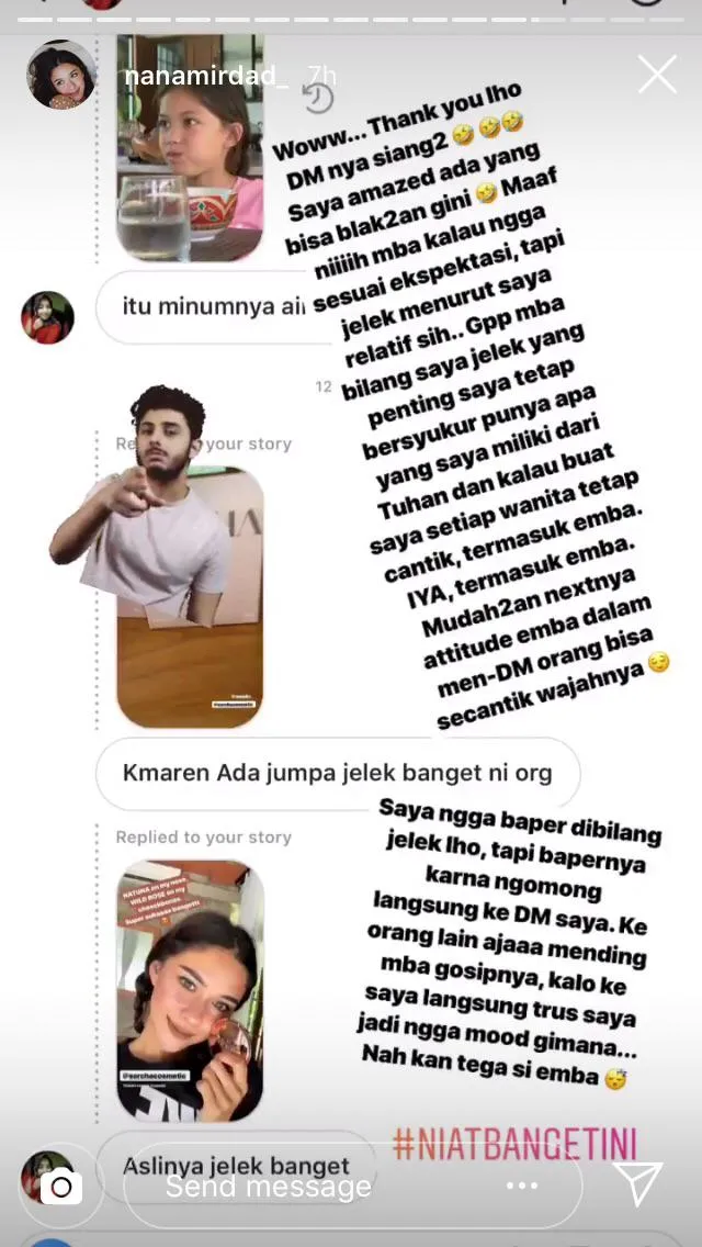 Nana Mirdad di-Bully Lewat DM, Pelakunya Masih Dipertanyakan Sengaja atau Nggak. Waduh! 3