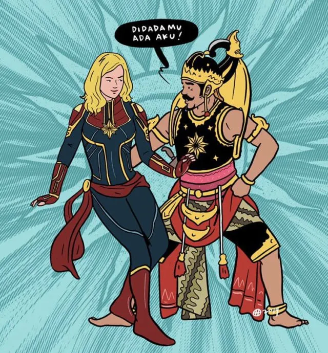 Begini Gambaran Tokoh Marvel dan Kartun Lain Andai dari Orok Sudah di Indonesia. Merakjat, Cuy! 25
