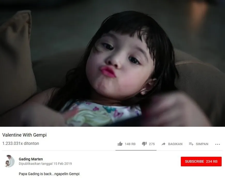 Bikin Baper, Gading Marten Bikin Vlog Bareng Gempi. Katanya, 'Papa, Are You Okay?'. Sedih! 3