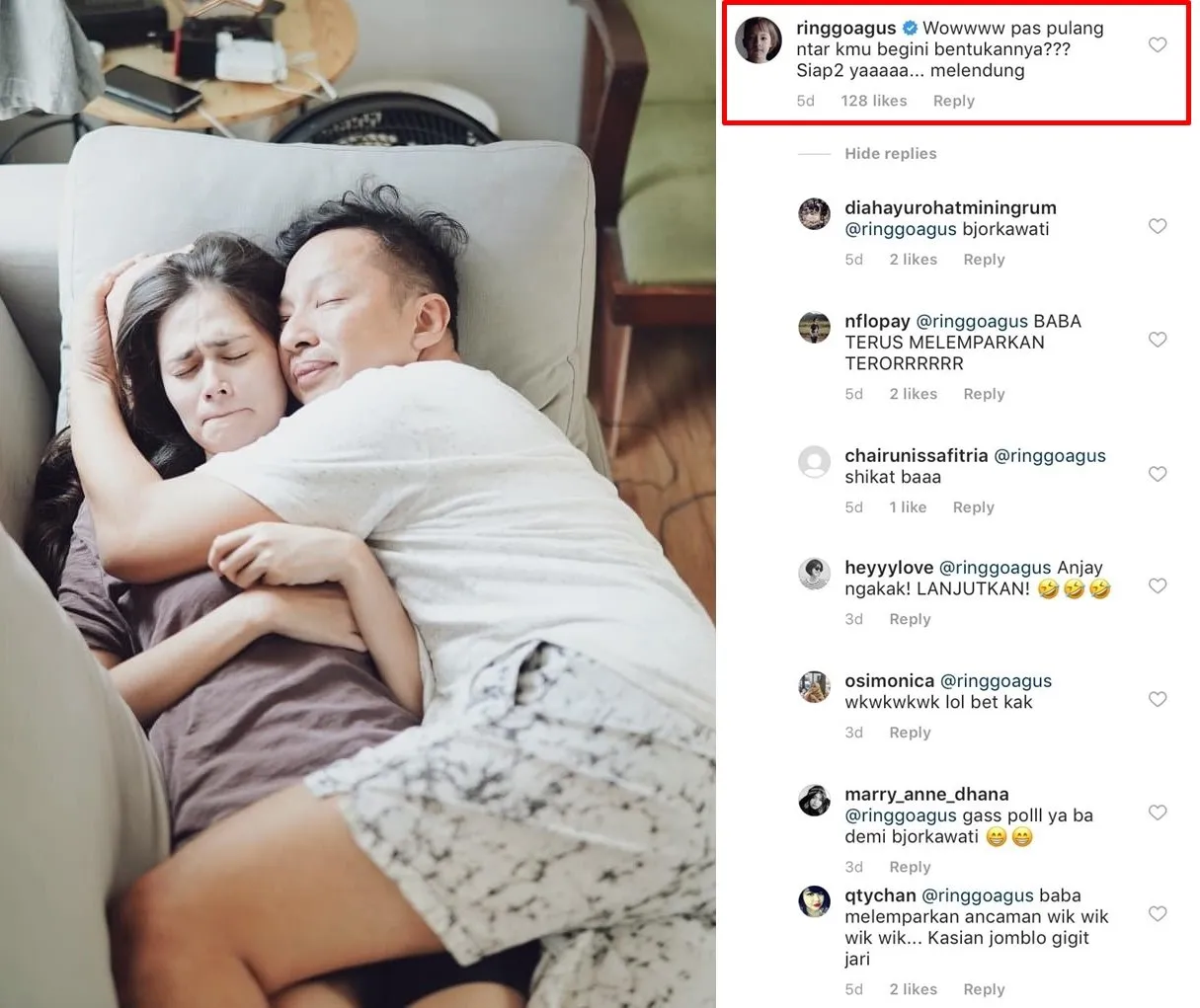 Gara-Gara Pamer Foto Selfie Dandan, Sabai Dieter 'Diancam' Bakal Dihamili Ringgo Agus. Lawak Nih! 4