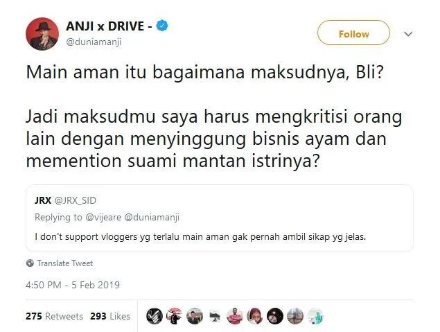 Buat Video Klarifikasi Soal RUU Permusikan sama Anang, Kini Anji-Jerinx SID Malah Bersitegang. Duh! 7