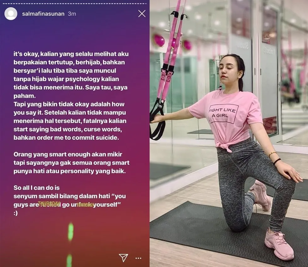 Dihujat Karena Terang-terangan Buka Hijab, Salmafina Malah 'Ditodong' Nyumbangin Baju-bajunya. Maunya Apa Ya Mereka? 4