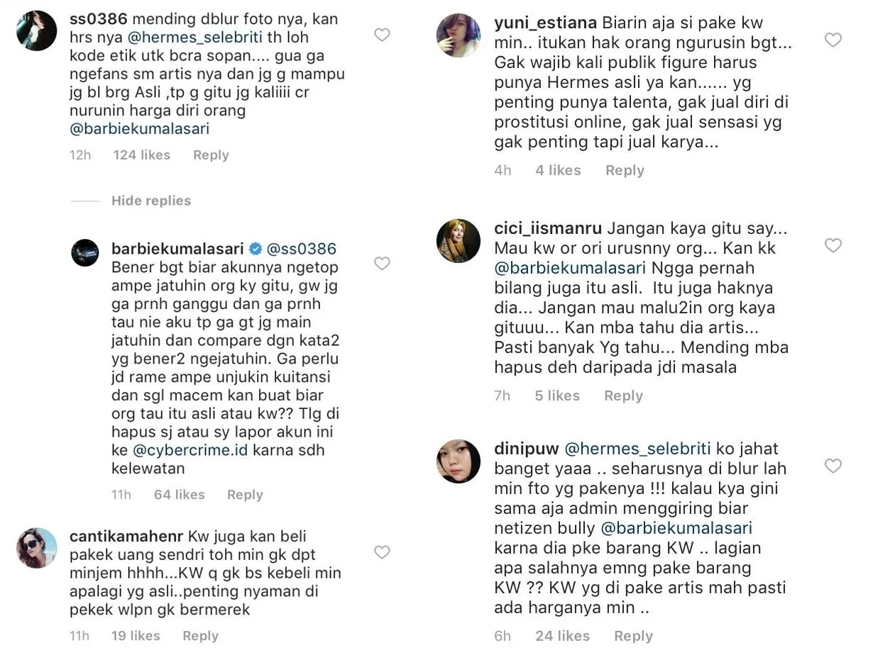 Artis Juga Manusia, Barbie Kumalasari Geram Tas Hermes-nya Dibilang KW. Ambil Hikmahnya, Yuk! 8