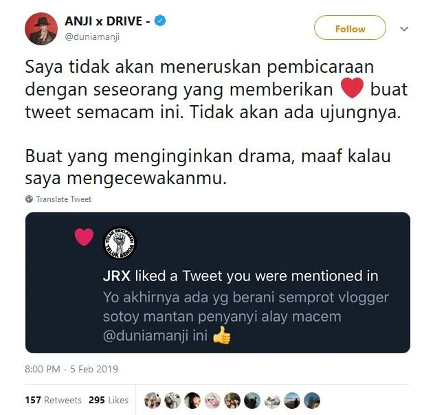 Buat Video Klarifikasi Soal RUU Permusikan sama Anang, Kini Anji-Jerinx SID Malah Bersitegang. Duh! 10