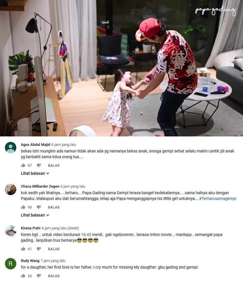 Bikin Baper, Gading Marten Bikin Vlog Bareng Gempi. Katanya, 'Papa, Are You Okay?'. Sedih! 4