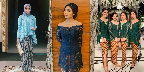 9 Ide Model Kebaya Tanpa Payet untuk Kondangan