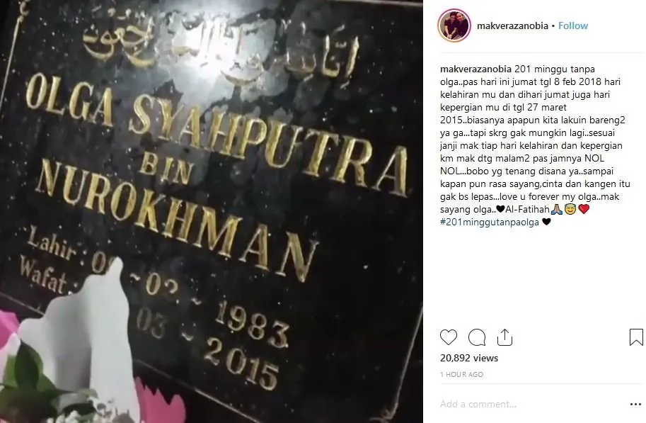Ulang Tahun ke-36, Para Sahabat Kenang dan Datangi Makam Olga Syahputra. Kita Semua Rindu! 9