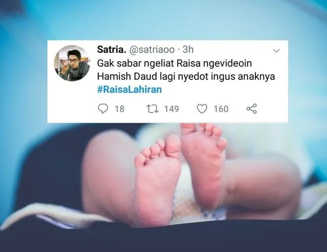 13 Komentar Paling Receh Warganet Saat Tanggapi Kelahiran Anak Pertama Raisa. Maklum, Kaum Selow~ 26