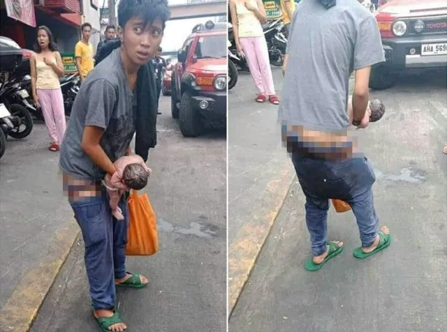 Dikira Pria, Tukang Parkir ini Melahirkan di Jalan. Miris, Bukannya Dibantu Malah Direkam Doang 3