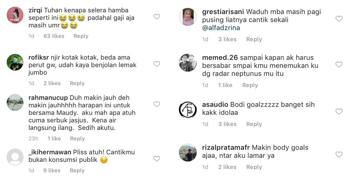 Maudy Ayunda Pamer Perut Kotak-Kotak, Para Cowok Makin Ngerasa Kayak 'Remahan Rengginang' 4
