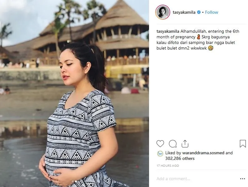 Unggah Foto Kehamilan, Warganet Malah Salfok ke Mata Tasya Kamila yang Hilang. Jeli Banget sih! 3