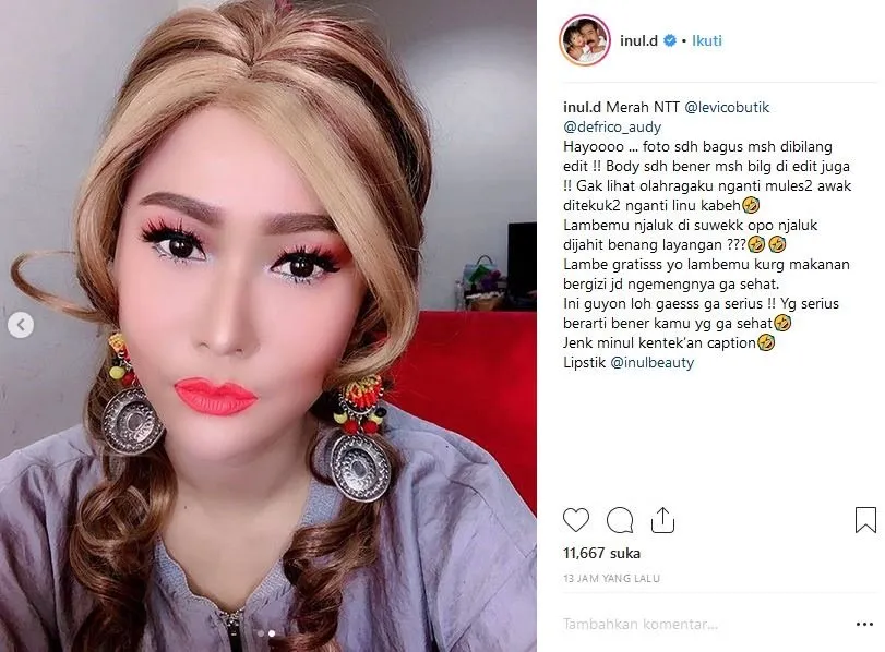 Inul Daratista Ladeni Orang yang Bilang Fotonya Editan; Jaga Mulut Itu Penting Memang! 4