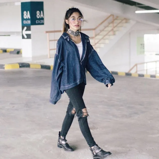 10 Ide Padu Padan Busana Santai Berbahan Chambray 12