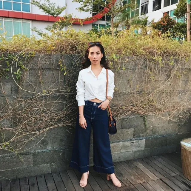 10 Ide Padu Padan Wide Leg Jeans ala Selebgram 14