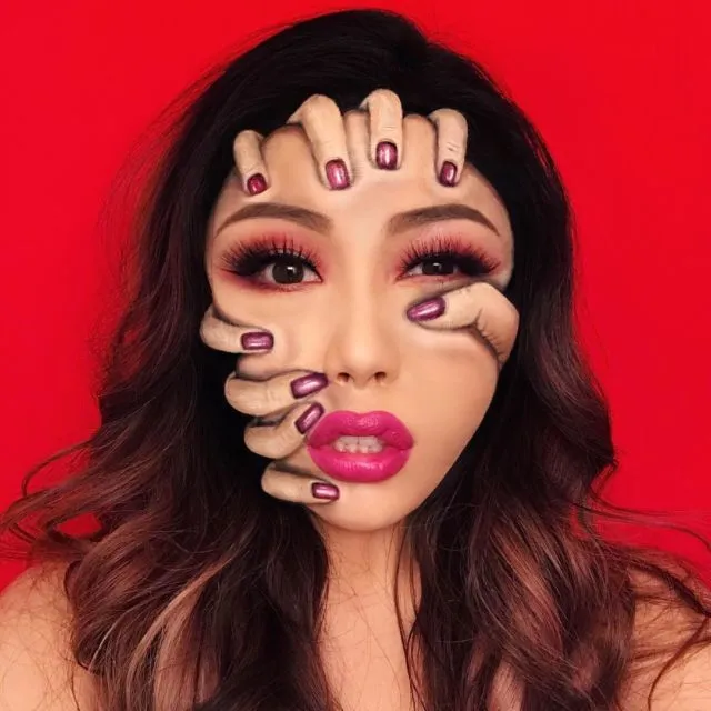 14 Dandanan Ilusi Optik Ala Make-up Artist @mimles. Membuatmu Bertanya-tanya 'Ini Nyata Nggak Ya?' 25