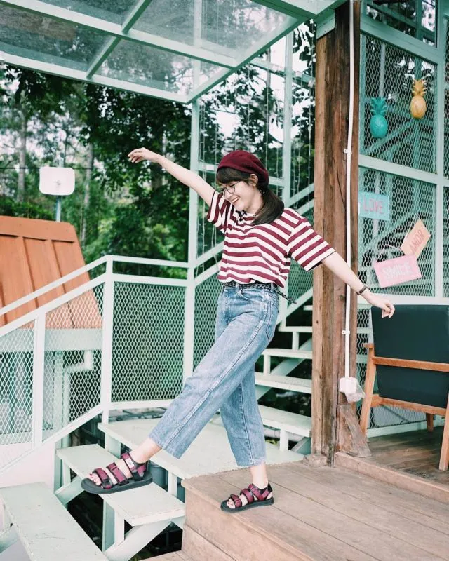 10 Ide Padu Padan Wide Leg Jeans ala Selebgram 16