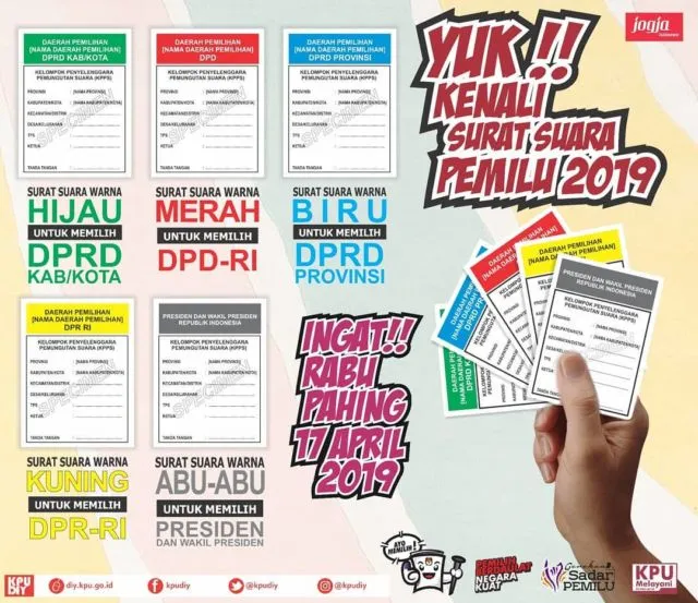 Sebelum Ikutan Nyoblos, Kenali Dulu 5 Jenis Kertas Suara Pemilu yang Akan Kamu Temui di Bilik TPS Ini 8