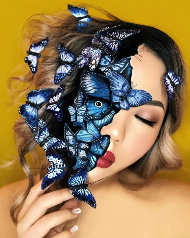 14 Dandanan Ilusi Optik Ala Make-up Artist @mimles. Membuatmu Bertanya-tanya 'Ini Nyata Nggak Ya?' 15