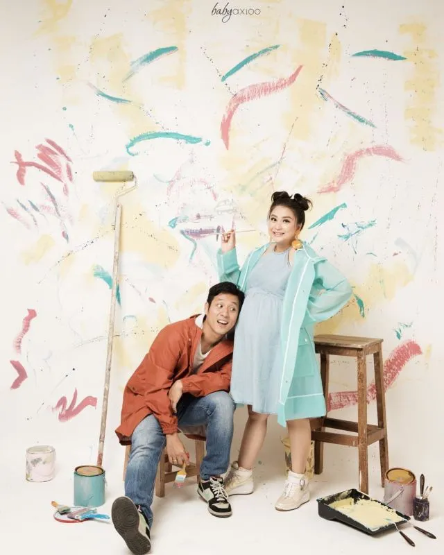 Mengintip Serunya 9 Maternity Photo 'Ronde Kedua' di Atas Ring Tinju Ala Putri Titian. Gemas! 14