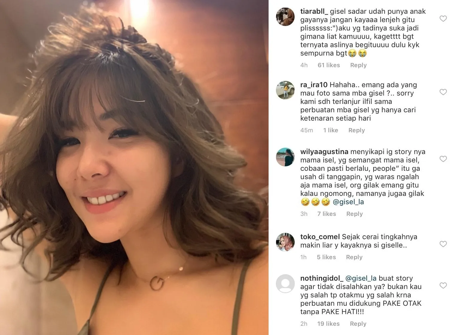 Lelah Disudutkan dan Selalu Disalahkan, Gisella Anastasia: 'Makasih Udah Buat Mendung Hariku' 4