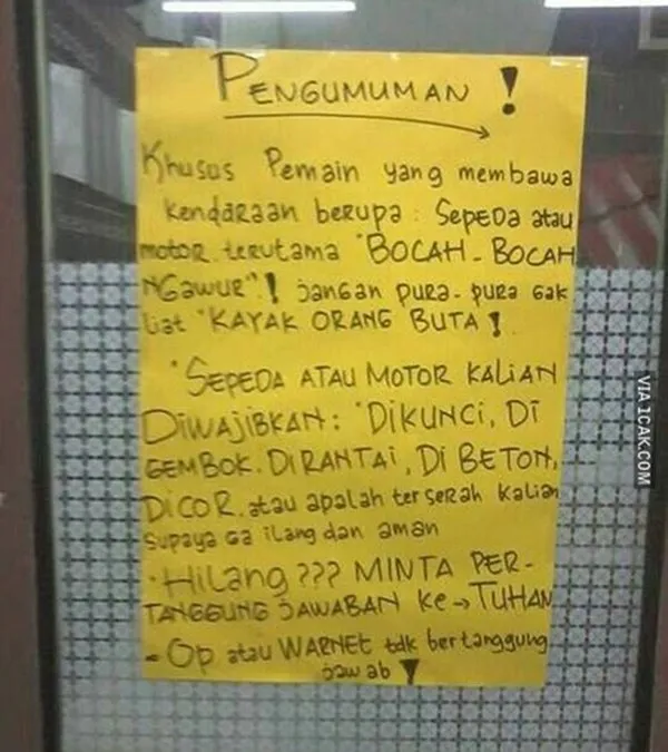 13 Peringatan Kocak yang Cuma Ada di Warnet. Dulu Sering Bikin Risih, Sekarang Malah Bikin Kangen 20