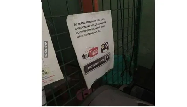 13 Peringatan Kocak yang Cuma Ada di Warnet. Dulu Sering Bikin Risih, Sekarang Malah Bikin Kangen 15