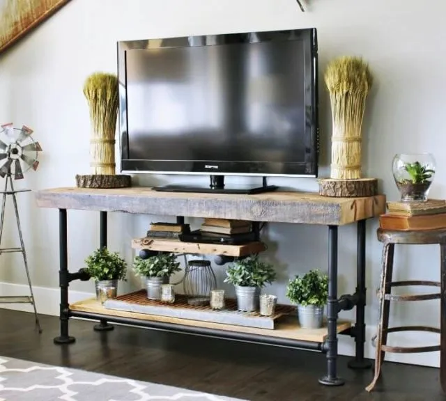 9 DIY Rak TV dari Kayu yang Desainnya Kece dan Bisa Dibikin Sendiri. Seminggu Jadi! 12