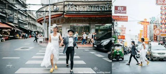 Tak Harus di Pantai atau Hutan, 10 Ide Foto Prewedding di Jalanan Ini Tak Kalah Berkesan 20