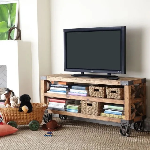 9 DIY Rak TV dari Kayu yang Desainnya Kece dan Bisa Dibikin Sendiri. Seminggu Jadi! 14