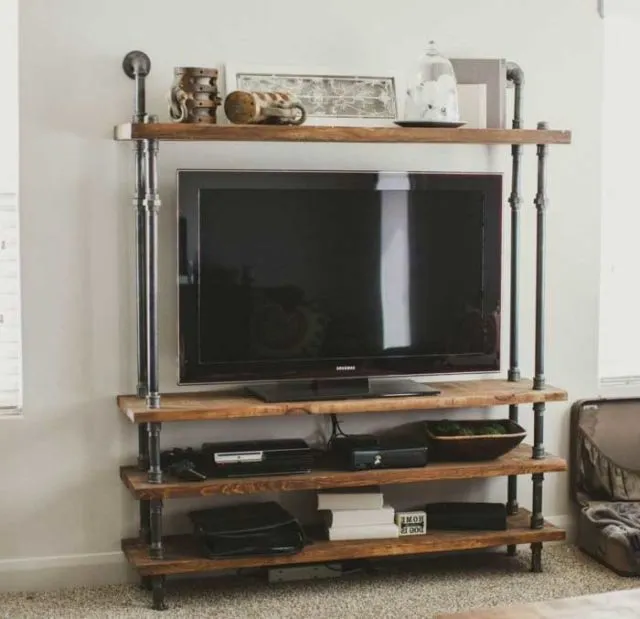 9 DIY Rak TV dari Kayu yang Desainnya Kece dan Bisa Dibikin Sendiri. Seminggu Jadi! 18