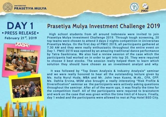 Begini Keseruan PMIC 2019 yang Diadakan Univ. Prasetiya Mulya. Nyesel kan Nggak Ikutan? 1