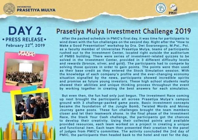 Begini Keseruan PMIC 2019 yang Diadakan Univ. Prasetiya Mulya. Nyesel kan Nggak Ikutan? 2