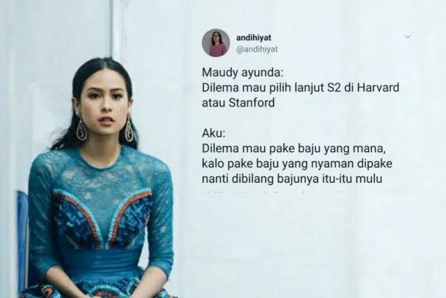Saat Maudy Ayunda Dilema Stanford atau Harvard, #SobatMisqueen Cuma Bisa Milih 14 Hal Receh ini 15