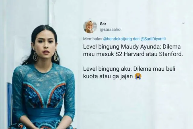 Saat Maudy Ayunda Dilema Stanford atau Harvard, #SobatMisqueen Cuma Bisa Milih 14 Hal Receh ini 24
